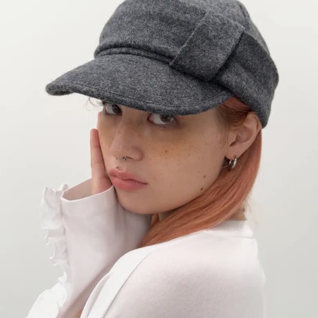 타입서비스 울 벨티드 캡 차콜