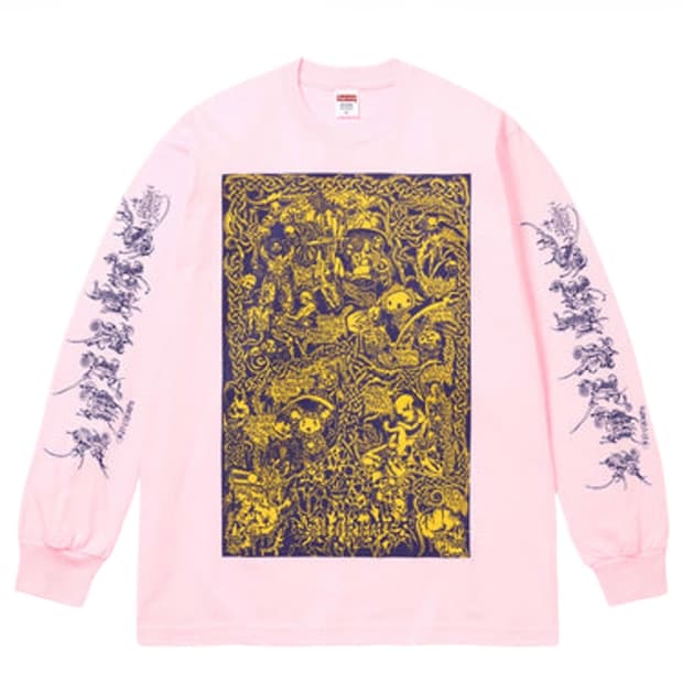 [XL] 슈프림 26SS 롱슬리브 웜벳 티셔츠 핑크