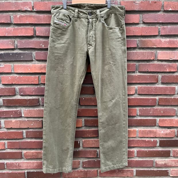 디젤 코튼 스트레이트 팬츠