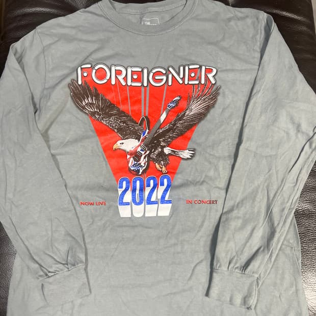 Usa FOREIGNER 2022 콘서트 롱슬리브 티셔츠