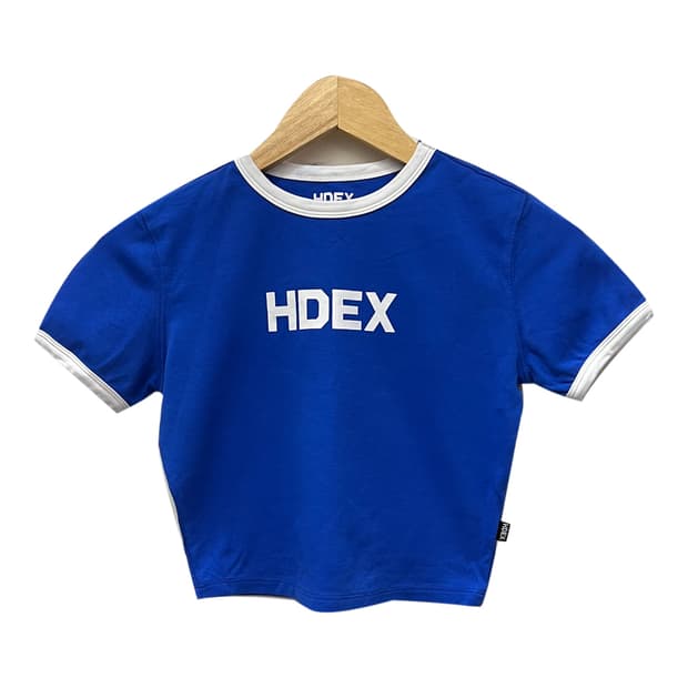 HDEX 에이치덱스 우먼스 릴렉스핏 블루 크롭탑 S