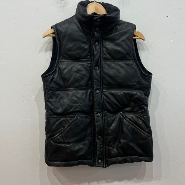 audrey and john wad 램스킨 다운 패딩 베스트 조끼 M