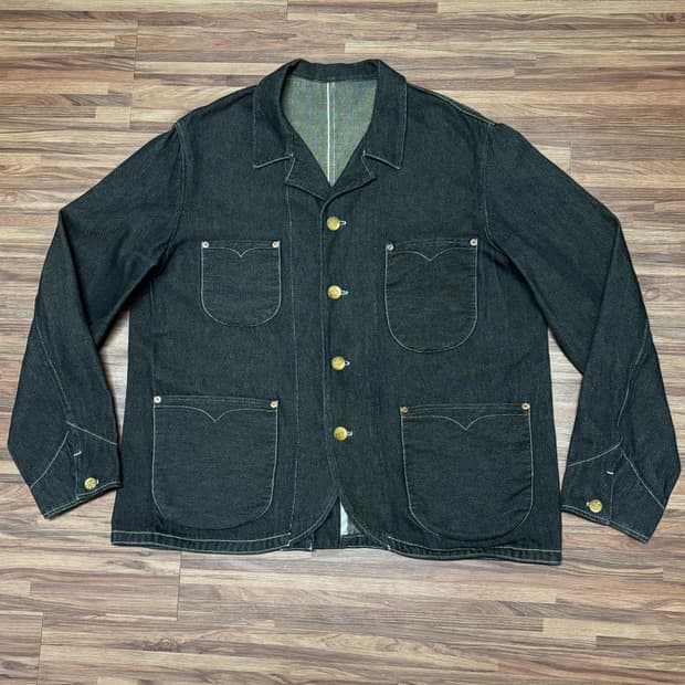 미제 lvc 리바이스 셀비지 빈티지 워크 초어 자켓 코트