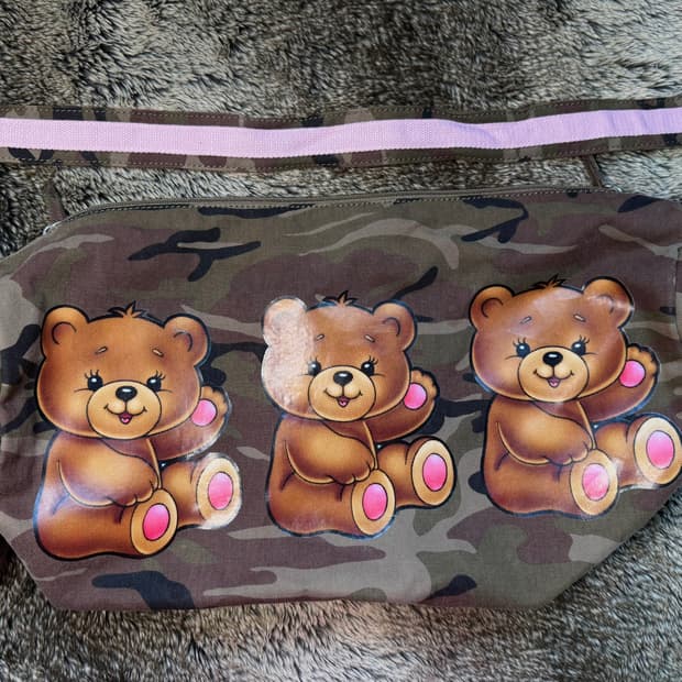 Triplets Teddy Duffle Bag Camouflage