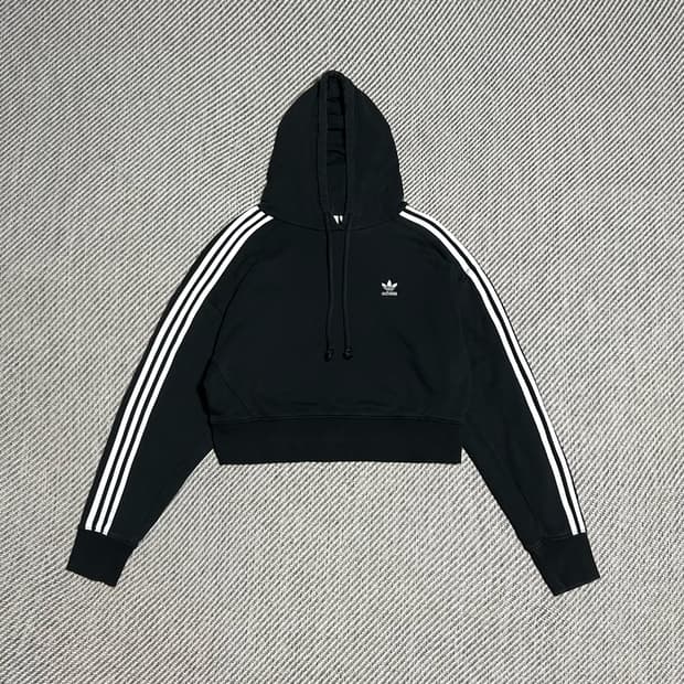[S] adidas 아디다스 크롭 우먼즈 후드티