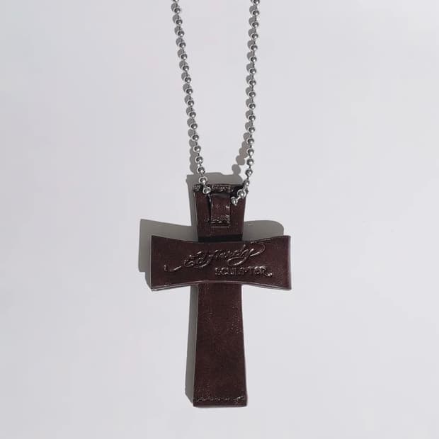 스컬프터 에드하디 카드지갑 목걸이 ed hardy