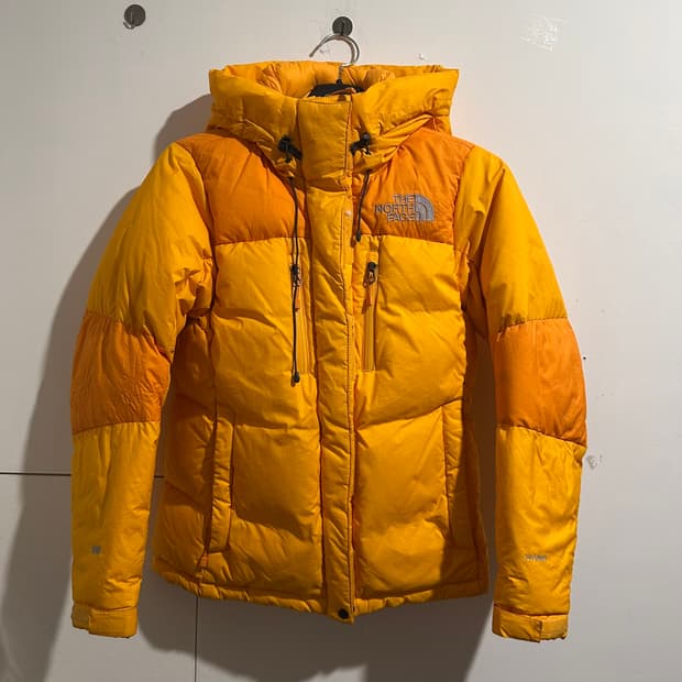 노스페이스 옐로우 패딩