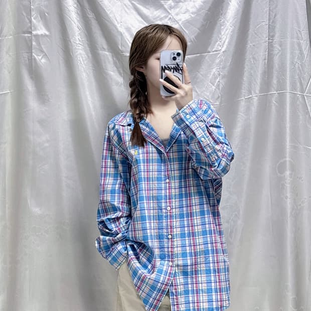 폴로 랄프로렌 옐로우포니 멀티체크 셔츠