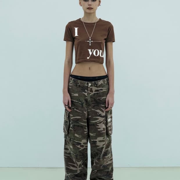 leey 엘이이와이 카모 카고 팬츠 1사이즈