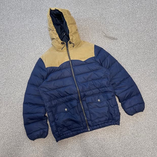 리바이스 코듀로이 네이비 패딩