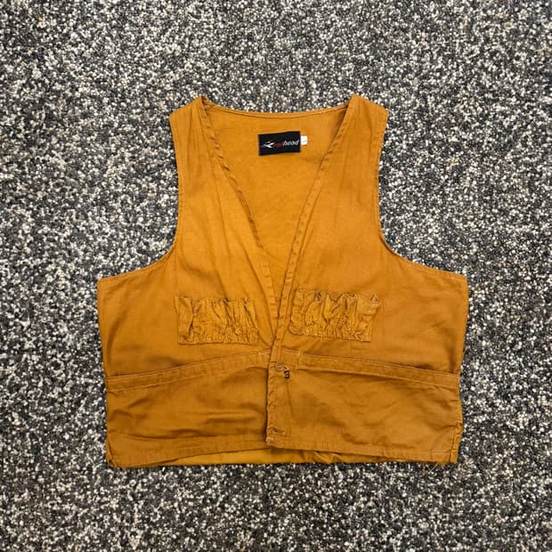 90s 레드헤드 Red Head 헌팅 베스트 made in USA (L)