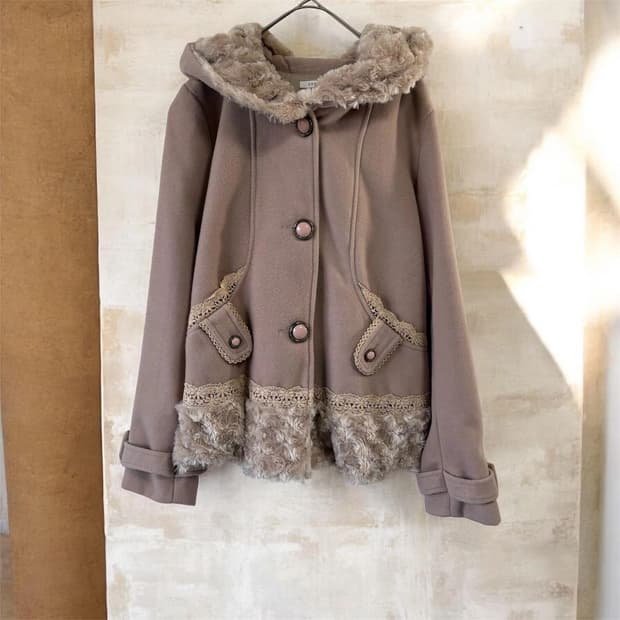 엑시즈팜 히메갸루 라떼갸루 코트 빈티지 로걀