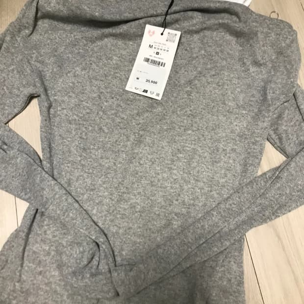 자라 더블 스타일 언밸런스 티셔츠