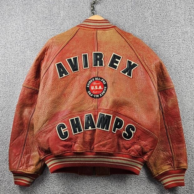 아비렉스 올프로 챔스 홀스하이드 가죽 봄버 자켓 ( M ) / 11110
