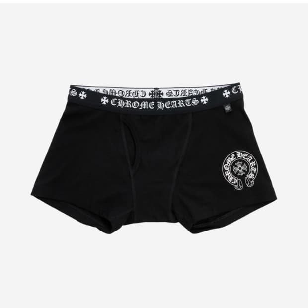 크롬하츠 복서 브리프 블랙 화이트 S