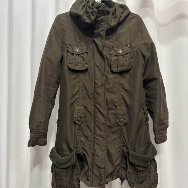 khaki multi pocket jacket