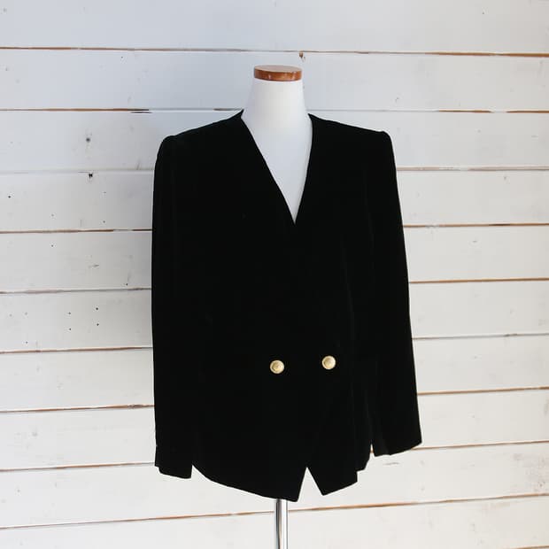 SHERRITA GRACE 브이넥 카라리스 벨벳 자켓 (여성용)