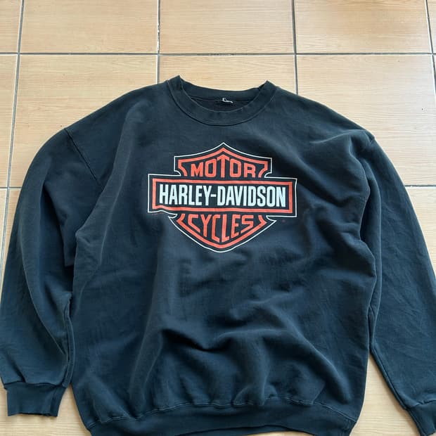 00‘s 할리데이비슨 바&실드 스웻셔츠