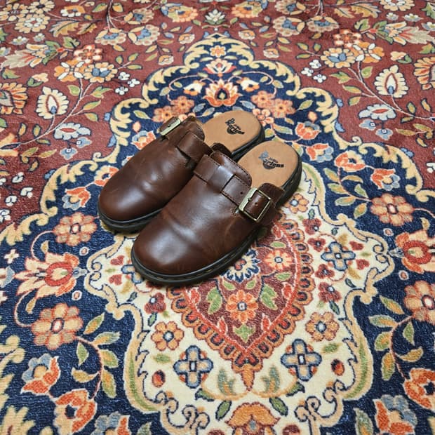 닥터마틴 조지(Jorge) 가죽 버클 샌들 블랙 (eu36)