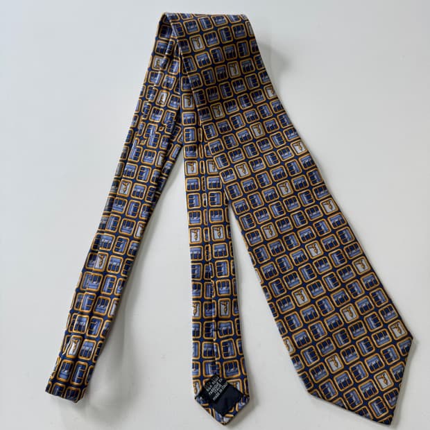 트루사르디(Trussardi) 실크 넥타이 9.7cm