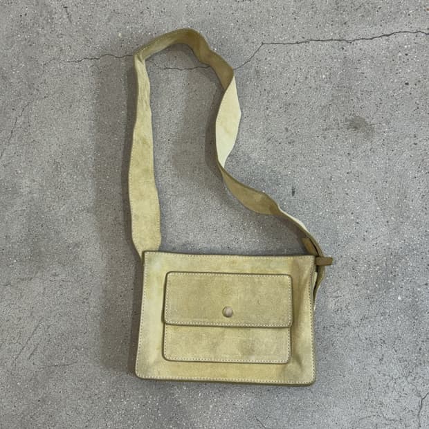 vintage cow suede bag 