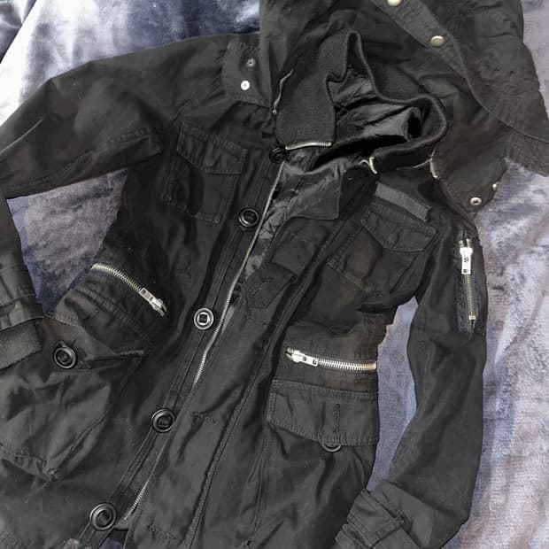 빈티지 펑크 롱자켓 팝니다 160 기준 기장 2번째사진!!