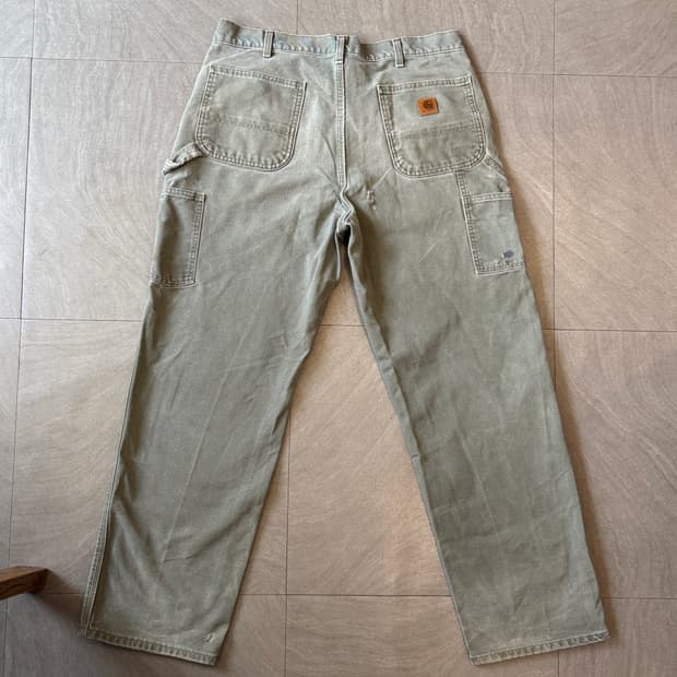 칼하트 정품 오리지널 모스그린 카펜터 팬츠