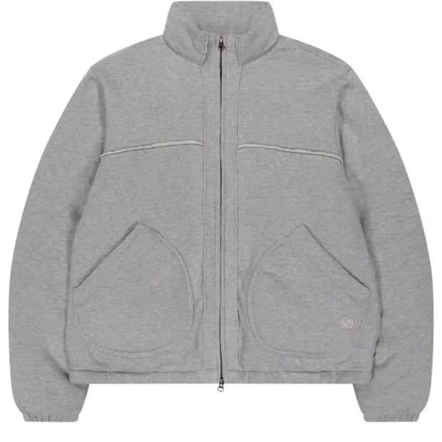 코이세이오 코지 스웻 다운 자켓 멜란지 그레이 패딩