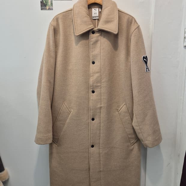 푸마와 아미 콜라보 코트 S 베이지
