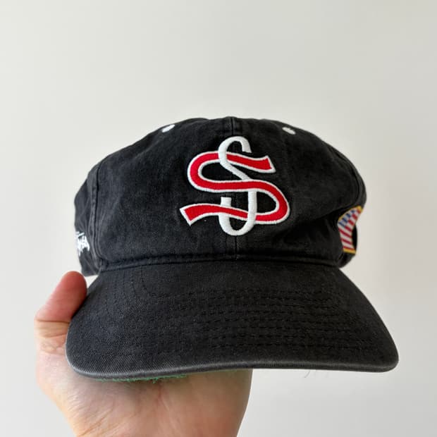 stussy 스투시 빅 리그 로고 스냅백