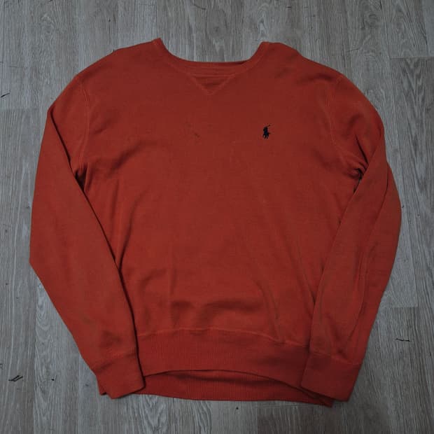 폴로 랄프로렌 스몰포니 오랜지 니트 S(90)