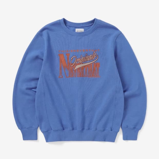 디스이즈네버댓 블루 맨투맨 xl