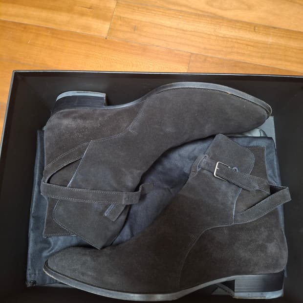 생로랑 스웨이드 조드퍼 부츠 41.5