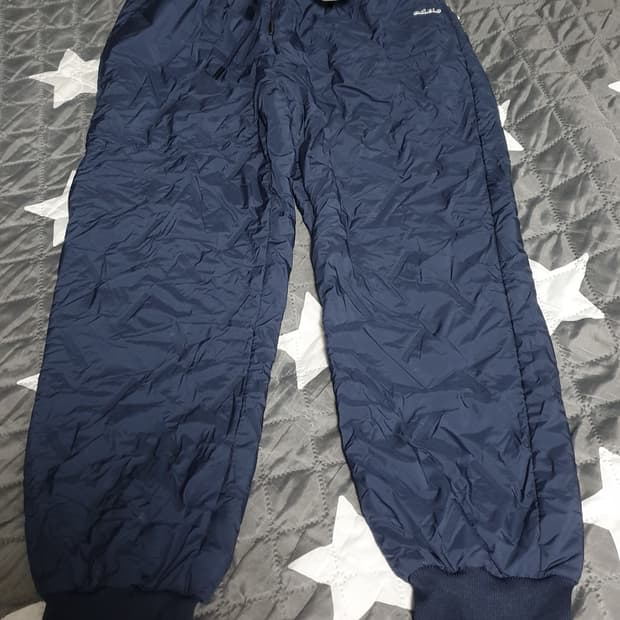 (새상품) ADEIO 안감기모 패딩 조거팬츠 네이비 (32)