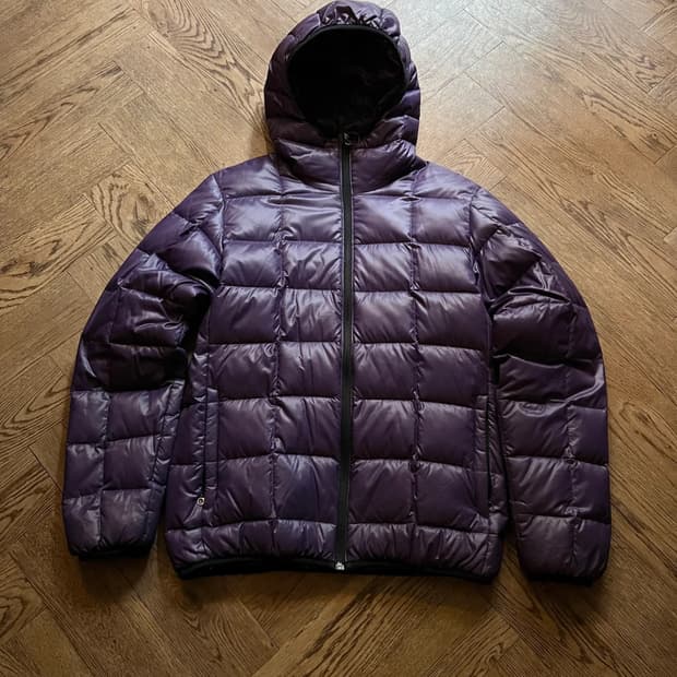 [L]CAMP7 아웃도어 퍼플 다운 경량 패딩