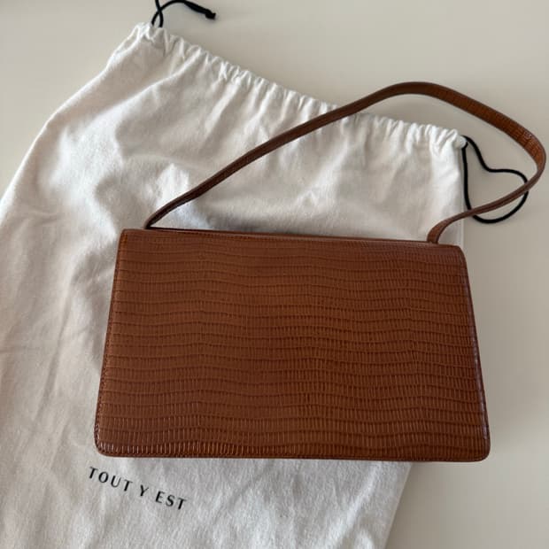 투티에 포멜백 리자드 브라운