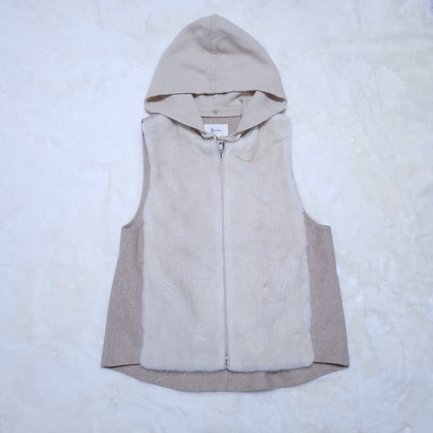 지스튜디오 여성 밍크조끼 M 0122