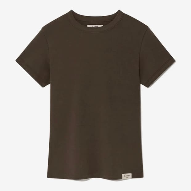 글로니 G CLASSIC FITTED TEE (BROWN)