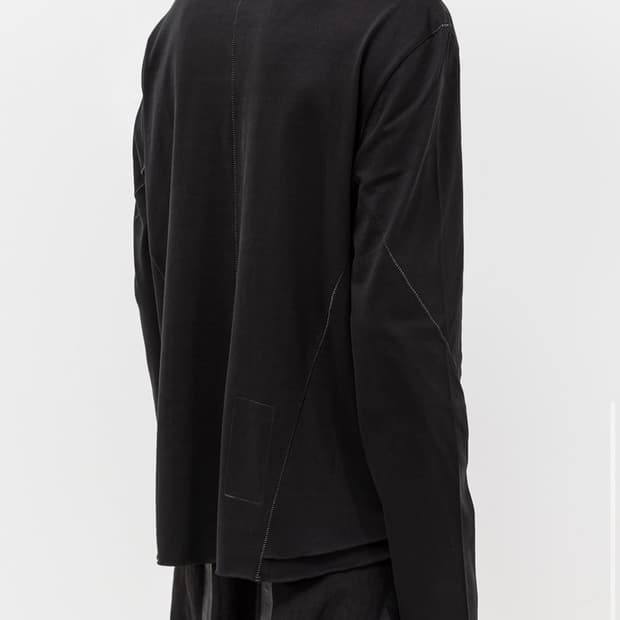Dying layered long sleeve black