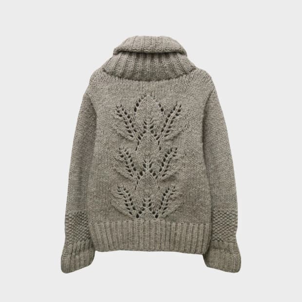 UPTIGHT  울 하이넥 니트 자켓 63502