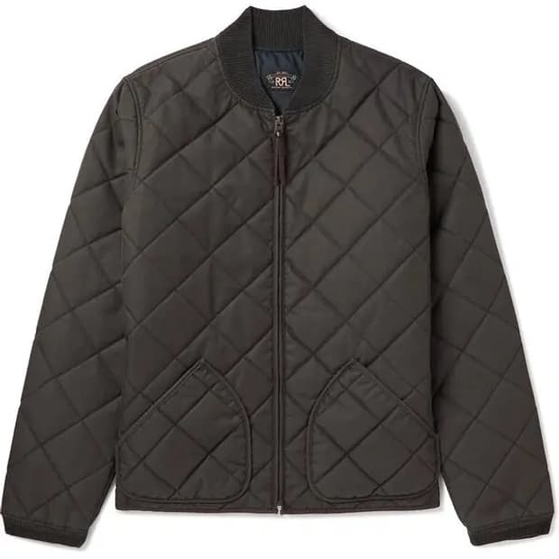 더블알엘/ BENTON 퀼팅 봄버 자켓 빈티지블랙/ L