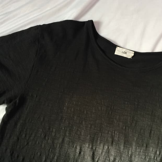 LEEKIE 2 R.L T-Shirts 챠콜 네추럴 핏