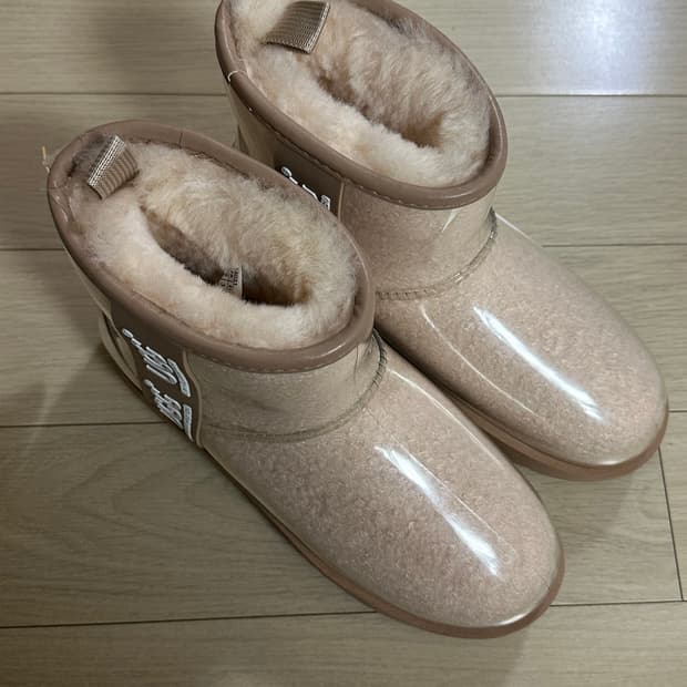 어그 호주 에버어그 코티드 클리어 부츠 크림 체스트넛 240 EU38