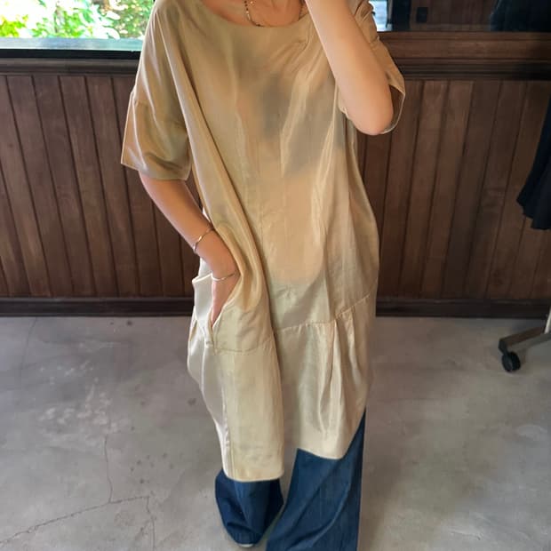 MARNI silk slub dress