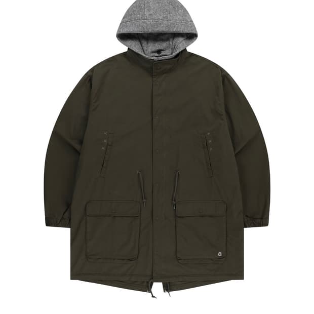 WASHED MILITARY JACKET MUD KHAKI 야상