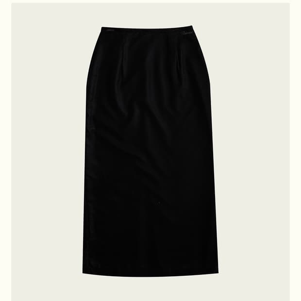 리본빛 velvet long skirt S사이즈