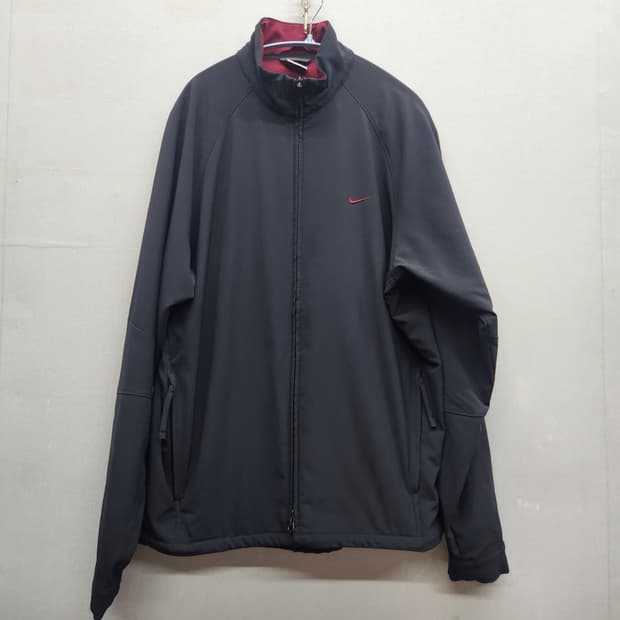 올드스쿨 나이키골프 버건디 로고 투웨이 바람막이 L