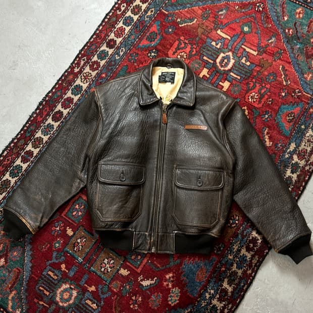 90’s OG 빈티지 아비렉스 G1 레더 자켓 빈티지 레더 봄버