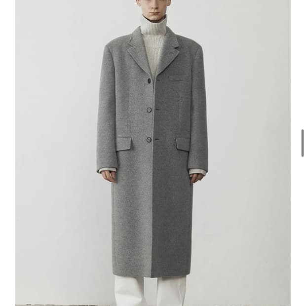 던스트 메리노울코트 그레이 XL 상태 진짜 좋음