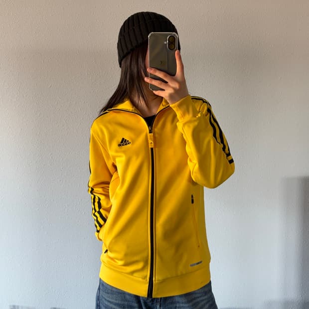 [S]아디다스 머스타드 옐로우 클래식 트랙탑 져지